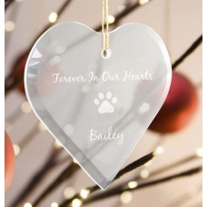 Pet Memorial Ornament - Forever In Our Hearts